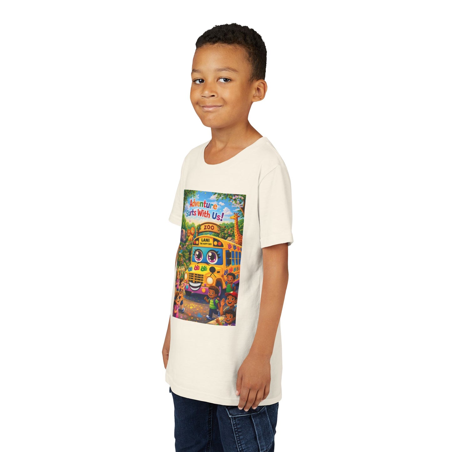 Lani™ Youth Short Sleeve Tee – "Adventure Starts With Us!" Graphic