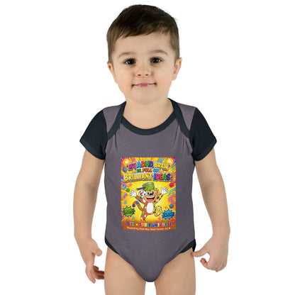 Potz™ Infant Baby Rib Bodysuit – "My ADHD Brain is Full of Brilliant Ideas!" Graphic Onesie | Smile Universe Collection
