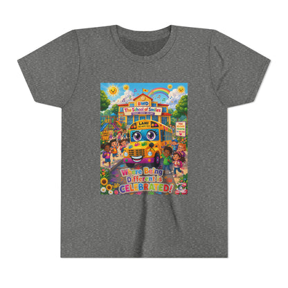 Lani™ Youth Short Sleeve Tee – "Where Being Different is CELEBRATED!" Graphic Shirt