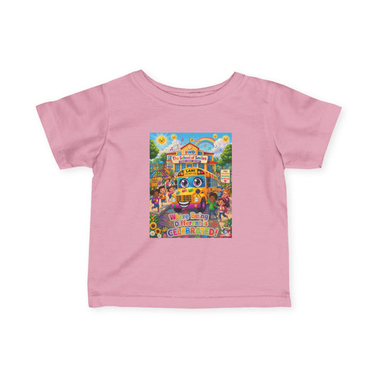 Lani™ Infant Fine Jersey Tee – "Where Being Different is CELEBRATED!" Graphic Shirt