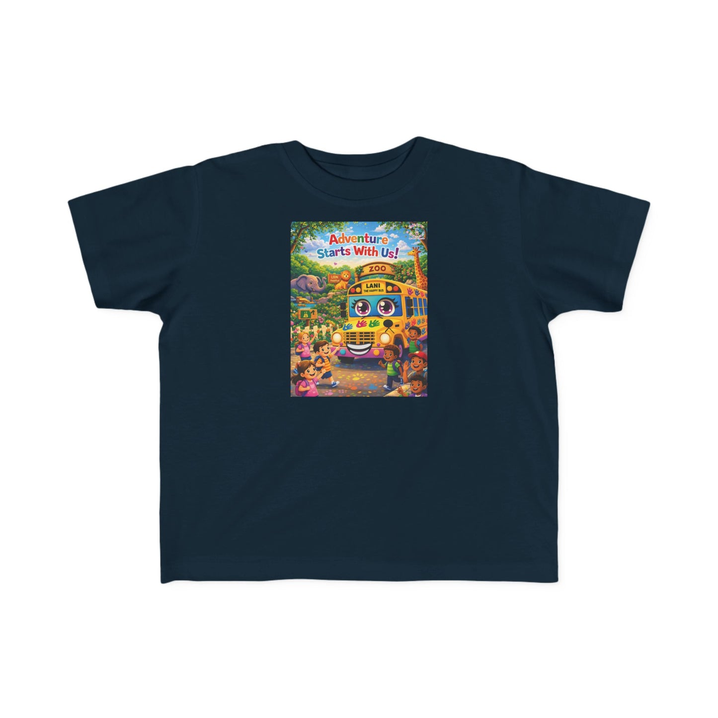 Lani™ Toddler's Fine Jersey Tee – "Adventure Starts With Us!" Graphic