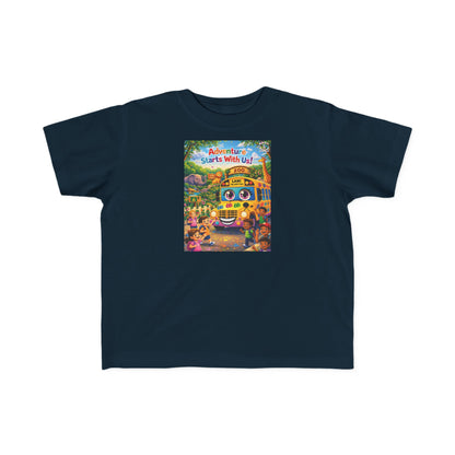 Lani™ Toddler's Fine Jersey Tee – "Adventure Starts With Us!" Graphic