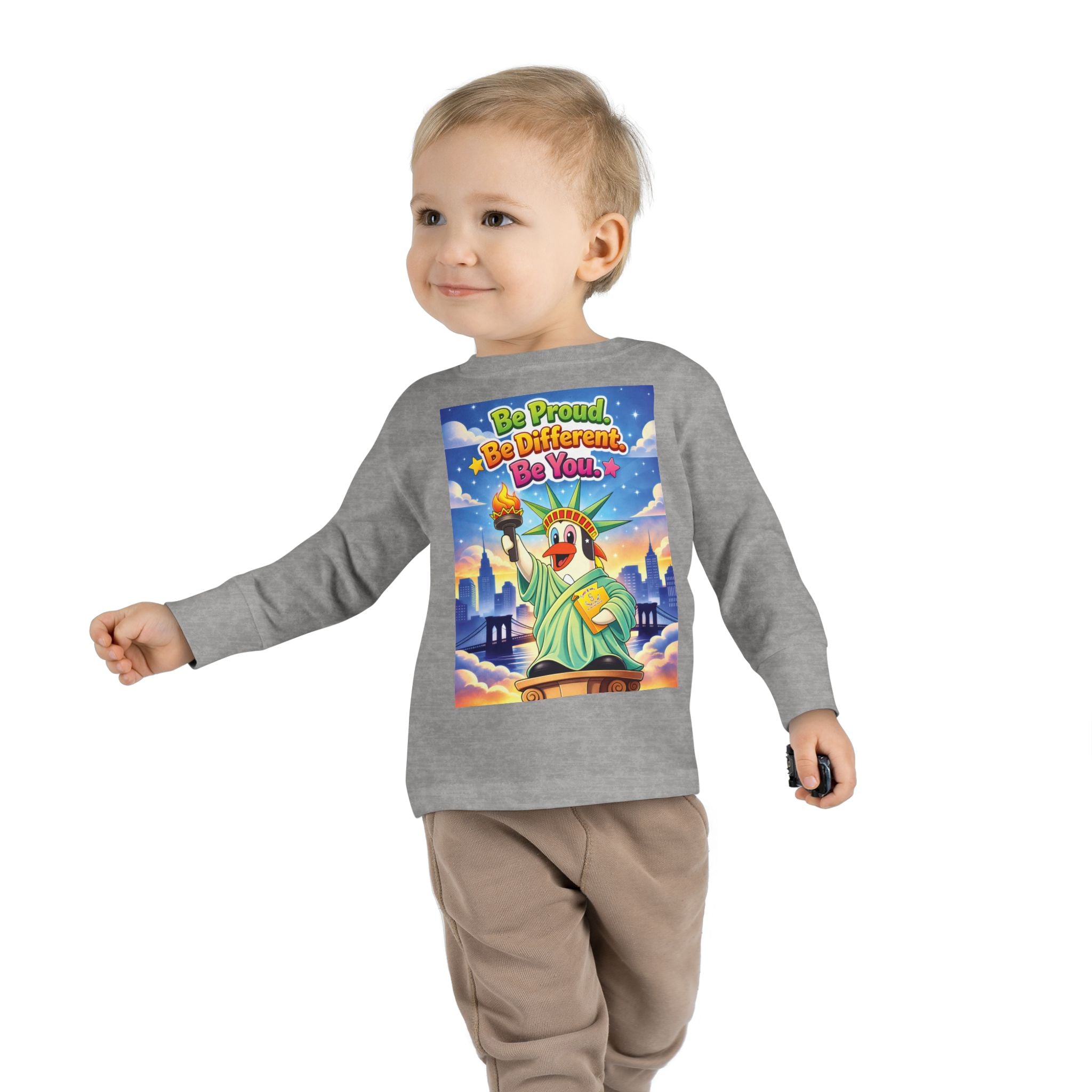 TuBz™ "Be Proud. Be Different. Be You." Toddler T- Shirt - Inspirational Kids Tee