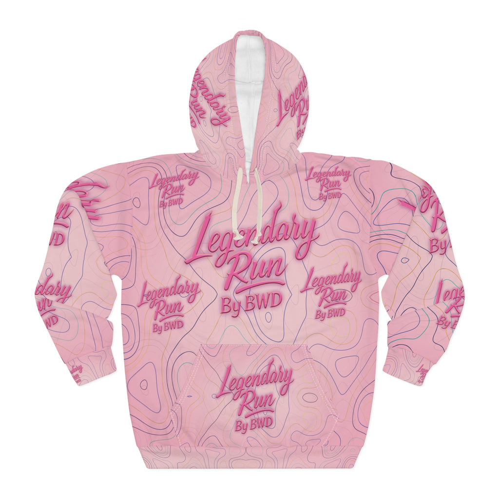 Legendary Run All-Over Print Hoodie — Pullover