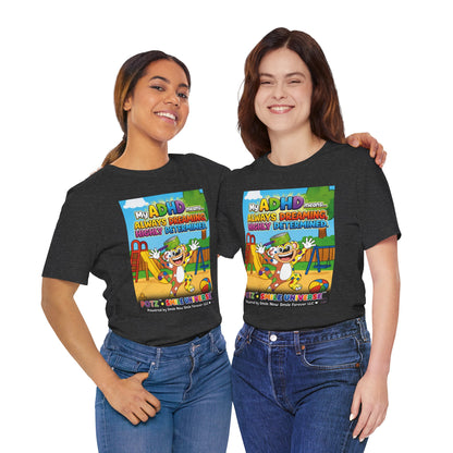 Potz™ Unisex Jersey Short Sleeve Tee – "My ADHD Means Always Dreaming, Highly Determined" Graphic Tee | Smile Universe Collection