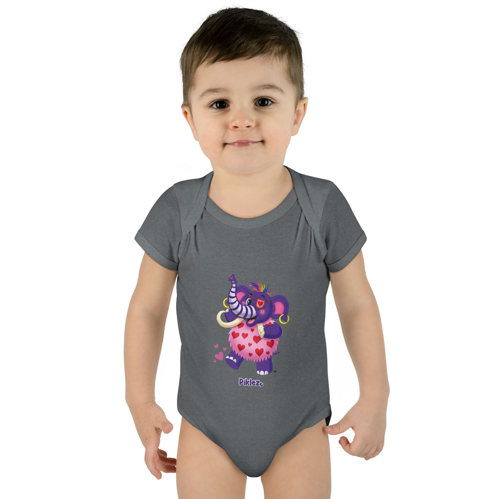 Piklez™ Infant Baby Rib Bodysuit – "Full of Love!" Graphic | Smile Universe Collection