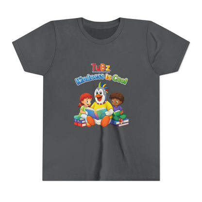 TuBz™ "Kindness Is Cool" Kids T-Shirt - Positive Message Graphic Tee | Smile Universe TuBz4Kidz