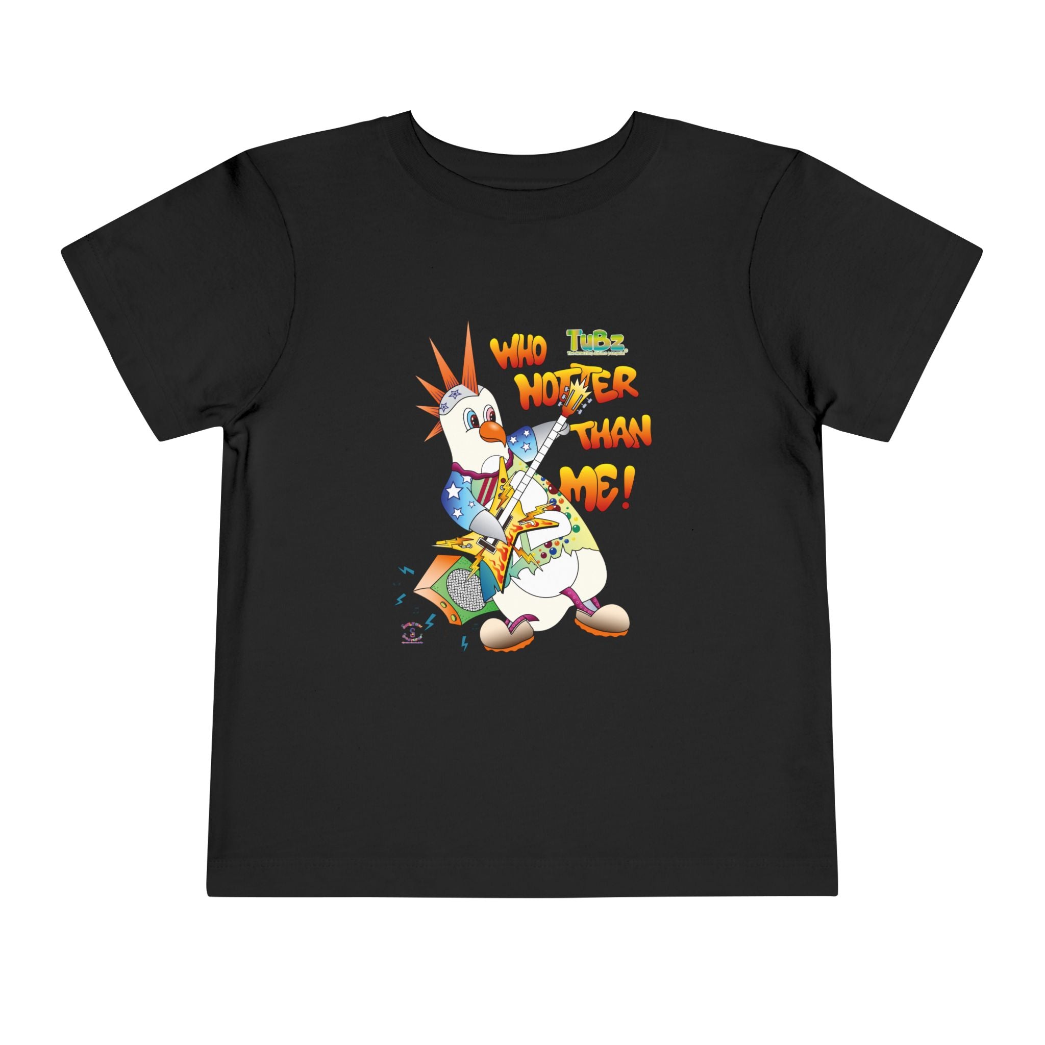 TuBz™ Rockstar Kids T-Shirt - "Who Hotter Than Me!" Graphic Tee | Smile Universe TuBz4Kidz Collection