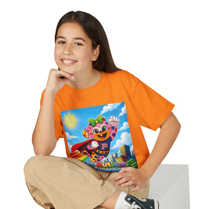 Panz™ Youth DryBlend® T-Shirt – "My Autism is My Superpower" Graphic | Smile Universe Collection