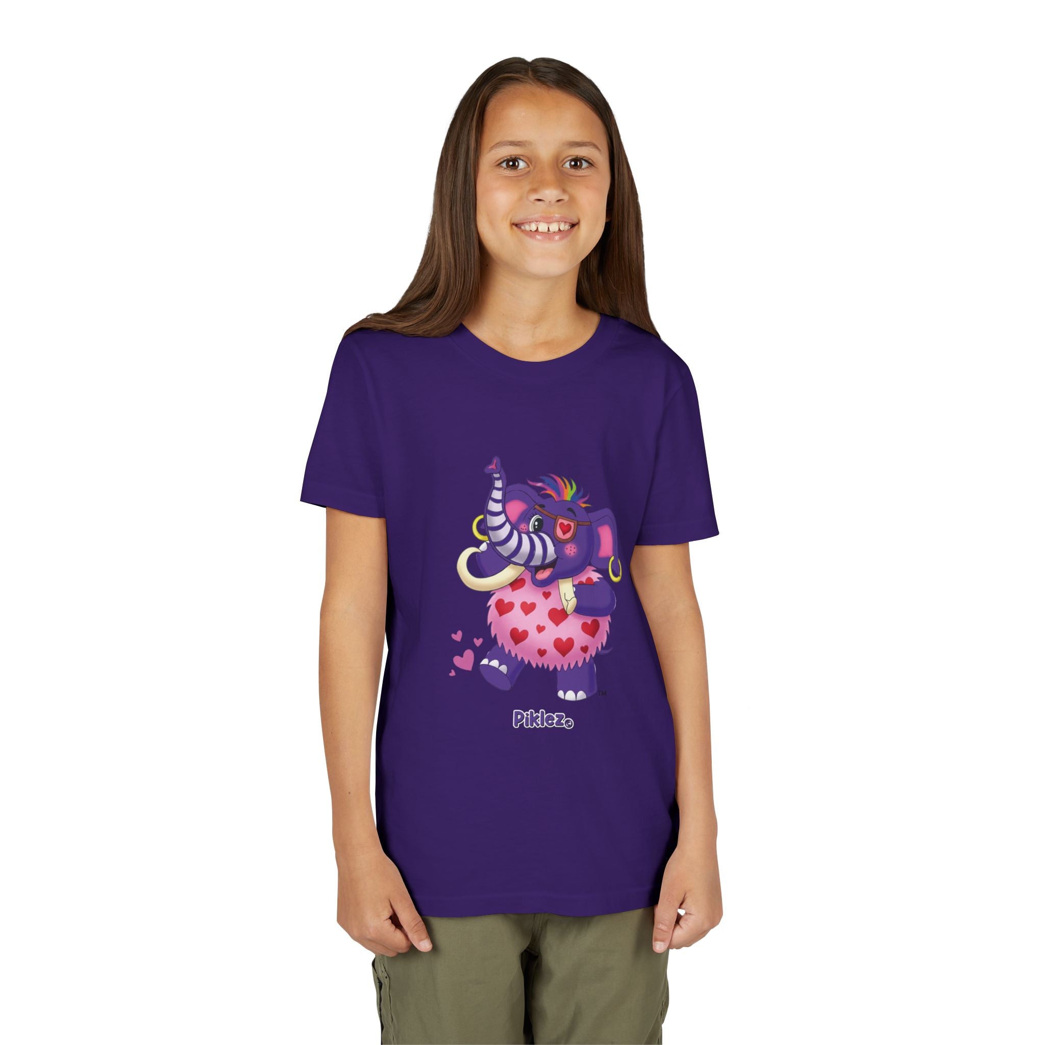 Piklez™ Youth Short Sleeve Tee – "Full of Love!" Graphic Shirt | Smile Universe Collection