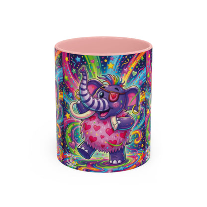 Piklez™ 11oz, 15oz Accent Coffee Mug – "Born to Celebrate!" Graphic | Smile Universe Collection