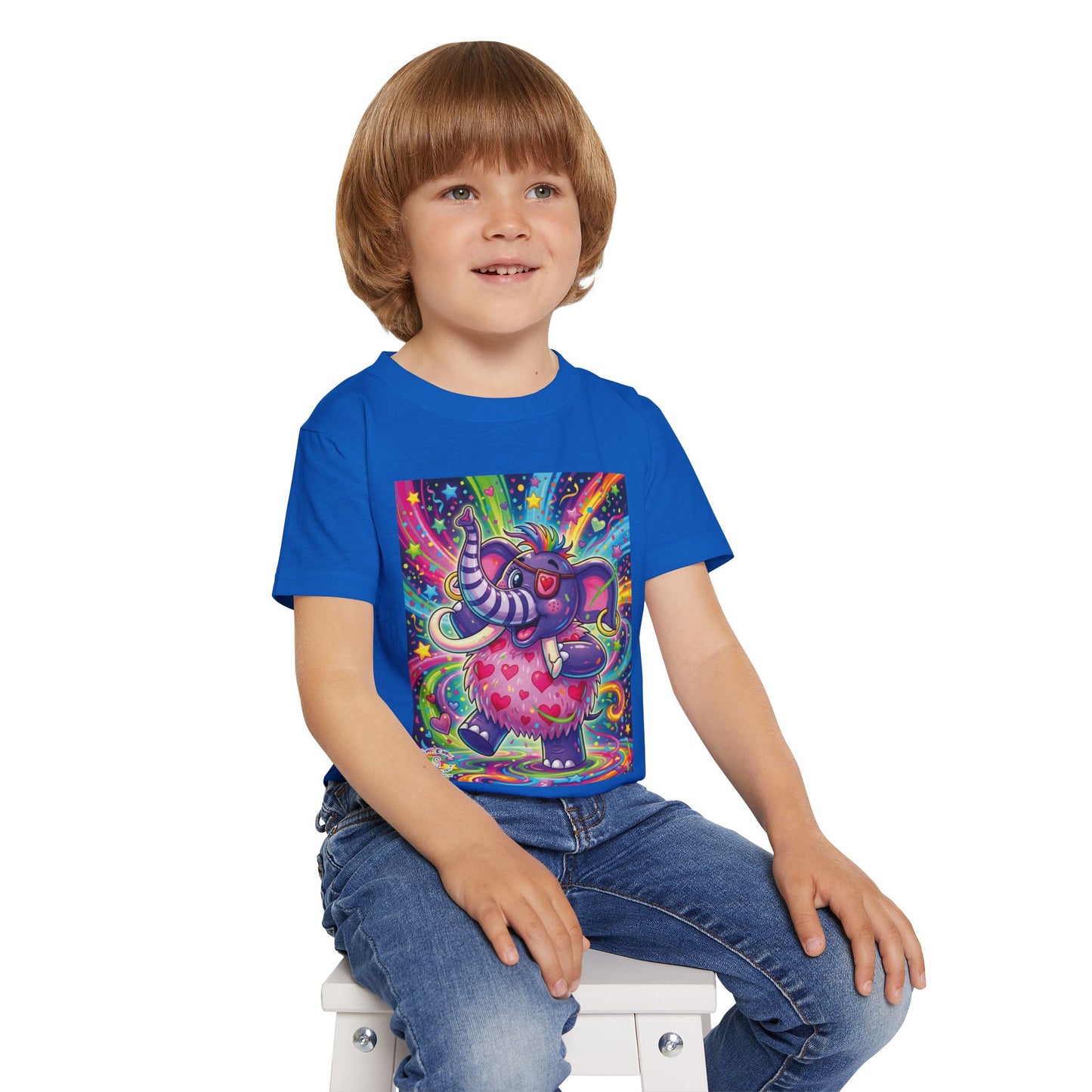 Piklez™ Heavy Cotton™ Toddler T-Shirt – "Born to Celebrate!" Graphic Shirt | Smile Universe Collection