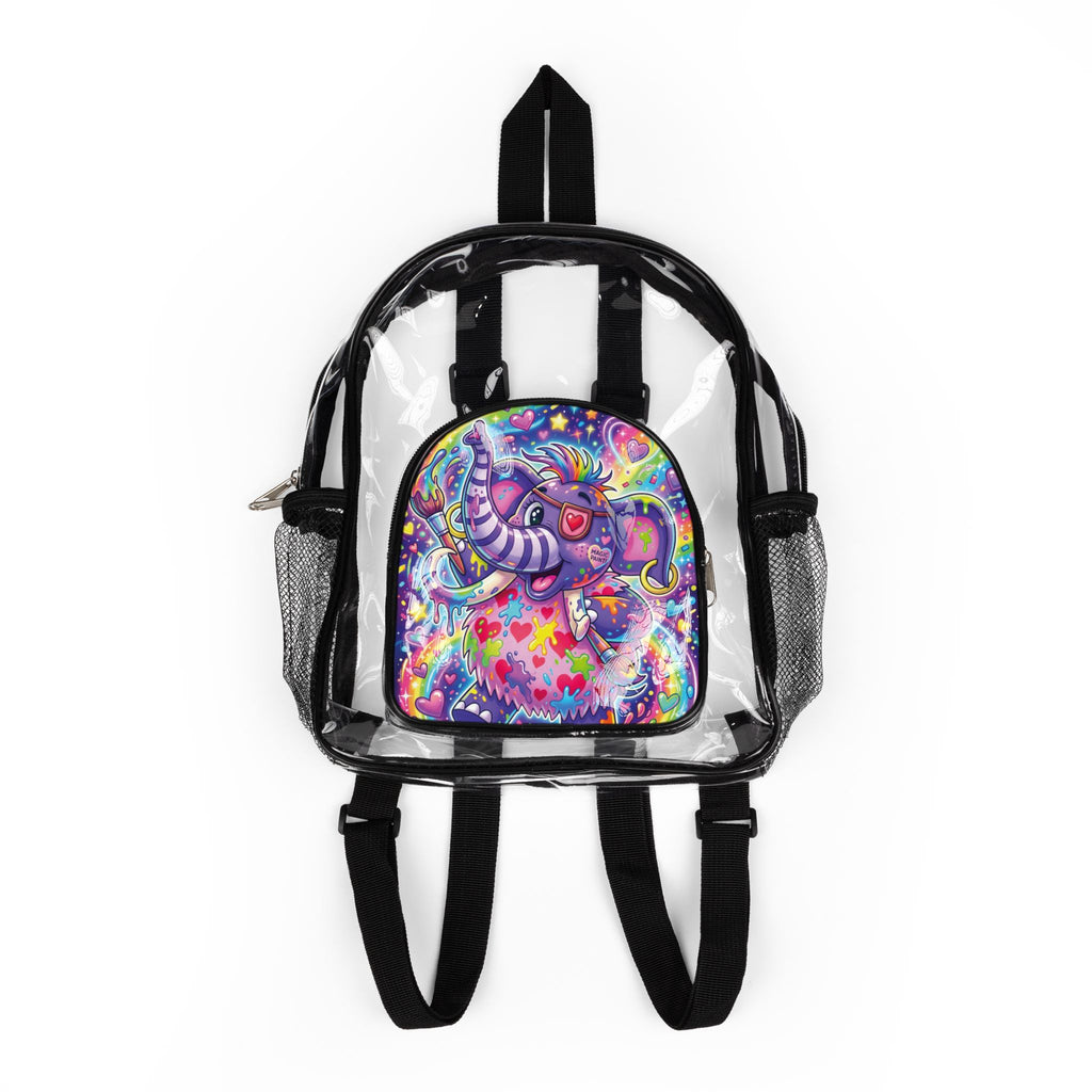 Piklez™ Clear Stadium Backpack – "Magic Paint!" Graphic | Smile Universe Collection