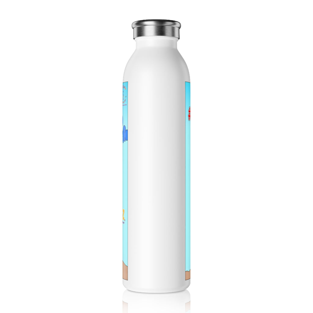TuBz™ "I Can Do Hard Things" Slim Water Bottle - Stylish Kids Hydration Bottle
