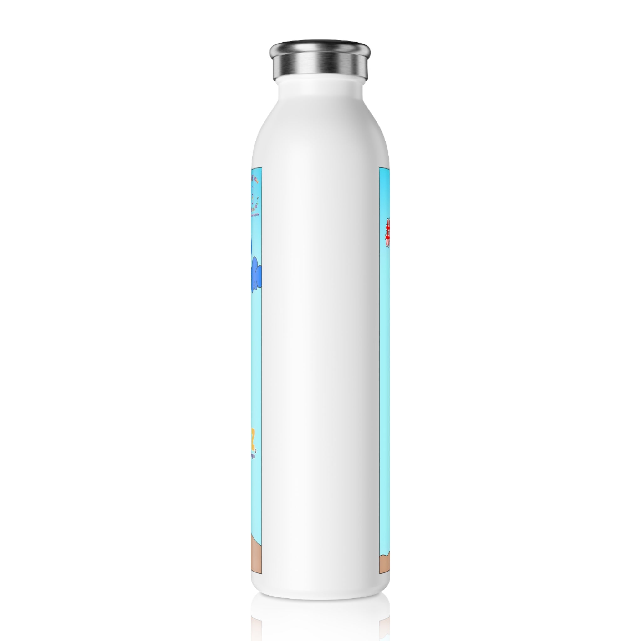 TuBz™ "I Can Do Hard Things" Slim Water Bottle - Stylish Kids Hydration Bottle
