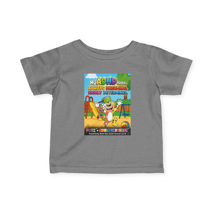 Potz™ Infant Fine Jersey Tee – "My ADHD Means Always Dreaming, Highly Determined" Graphic Tee | Smile Universe Collection