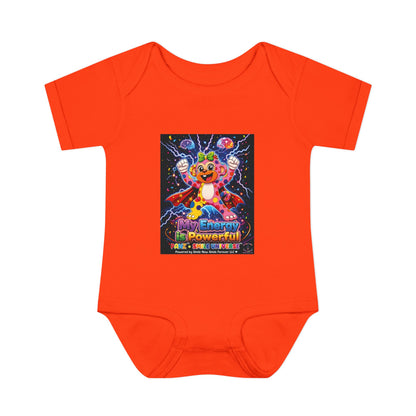 Panz™ Infant Baby Rib Bodysuit – "My Energy is Powerful" Graphic Onesie | Smile Universe Collection