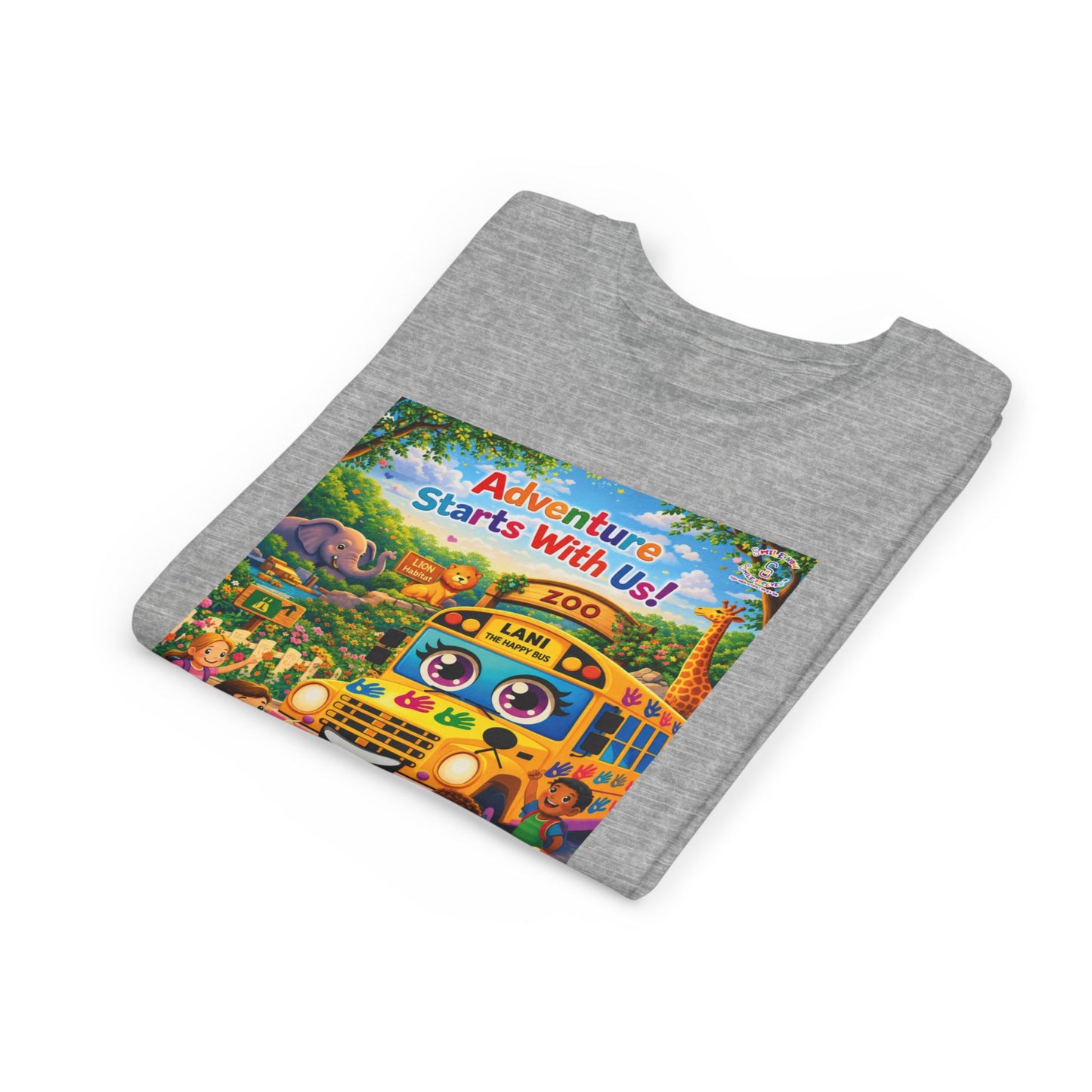 Lani™ Youth Short Sleeve Tee – "Adventure Starts With Us!" Graphic