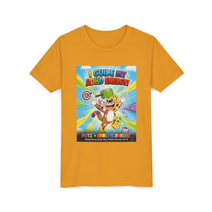 Potz™ Youth Short Sleeve Tee – "I Guide My ADHD Energy!" Graphic Tee | Smile Universe Collection