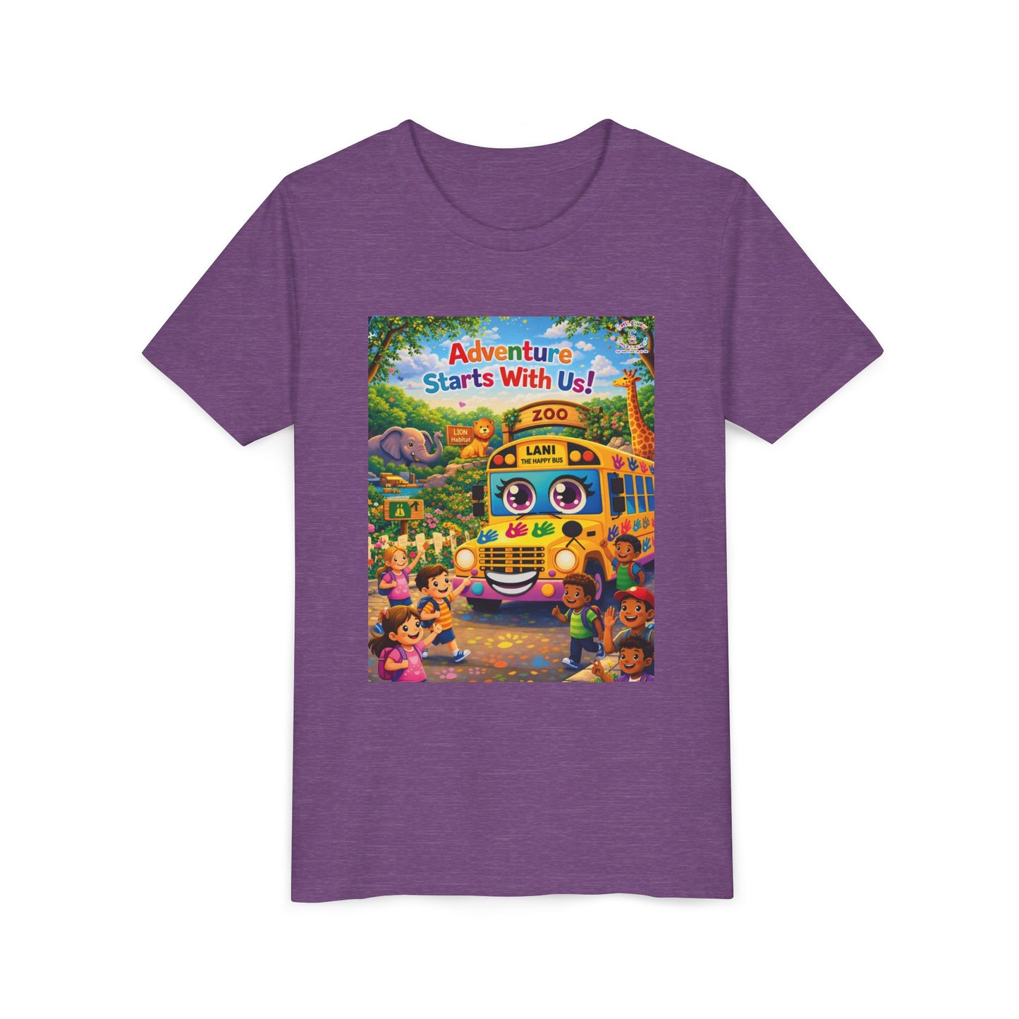 Lani™ Youth Short Sleeve Tee – "Adventure Starts With Us!" Graphic