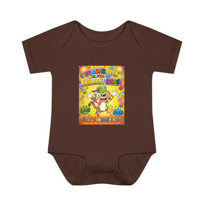 Potz™ Infant Baby Rib Bodysuit – "My ADHD Brain is Full of Brilliant Ideas!" Graphic Onesie | Smile Universe Collection