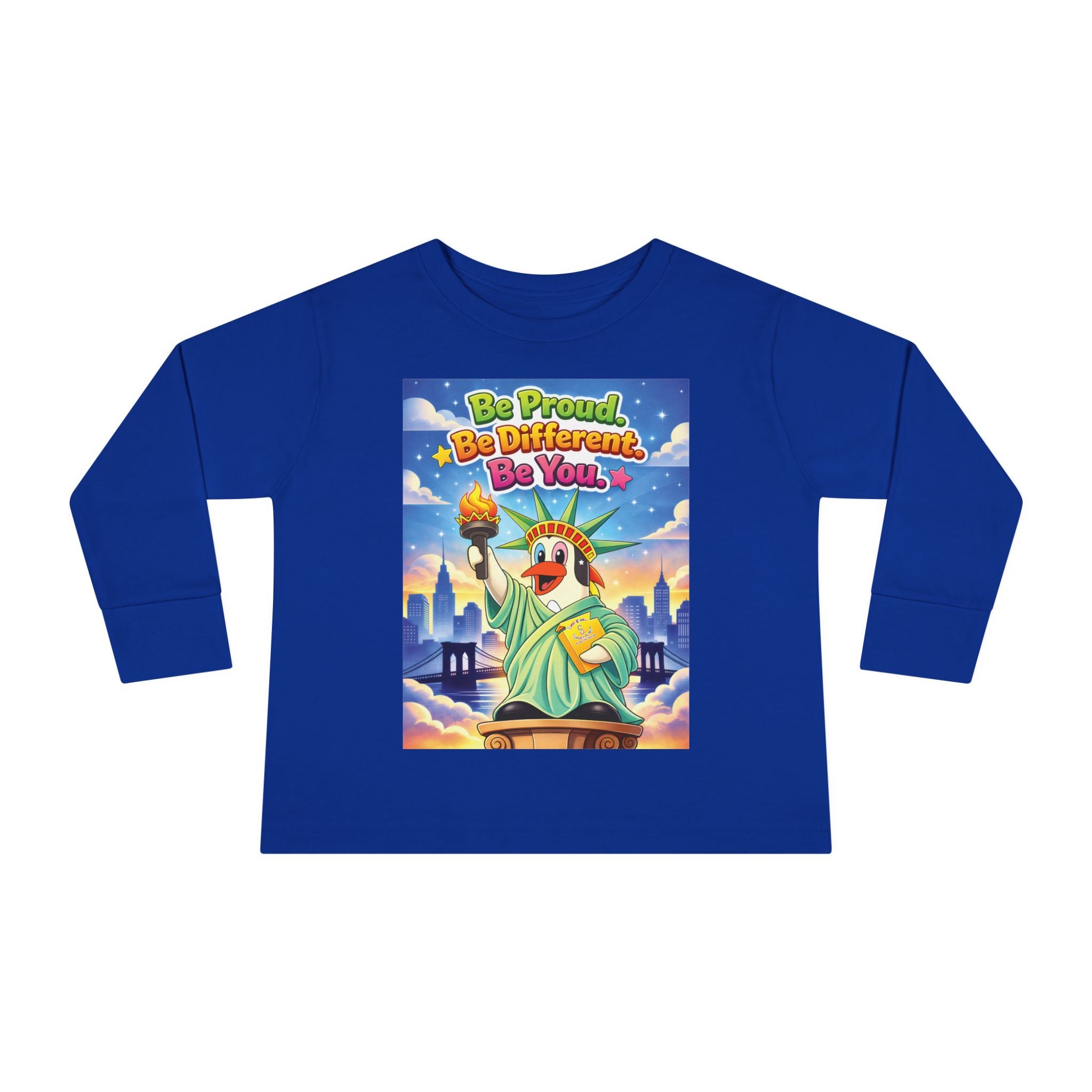 TuBz™ "Be Proud. Be Different. Be You." Toddler T- Shirt - Inspirational Kids Tee