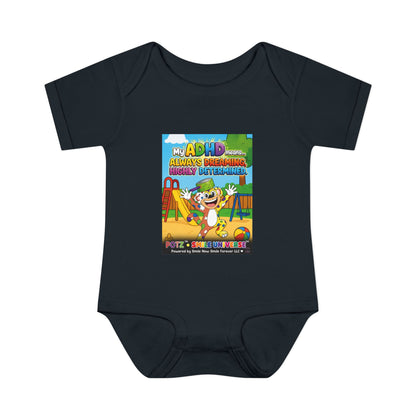 Potz™ Infant Baby Rib Bodysuit – "My ADHD Means Always Dreaming, Highly Determined" Graphic Onesie | Smile Universe Collection