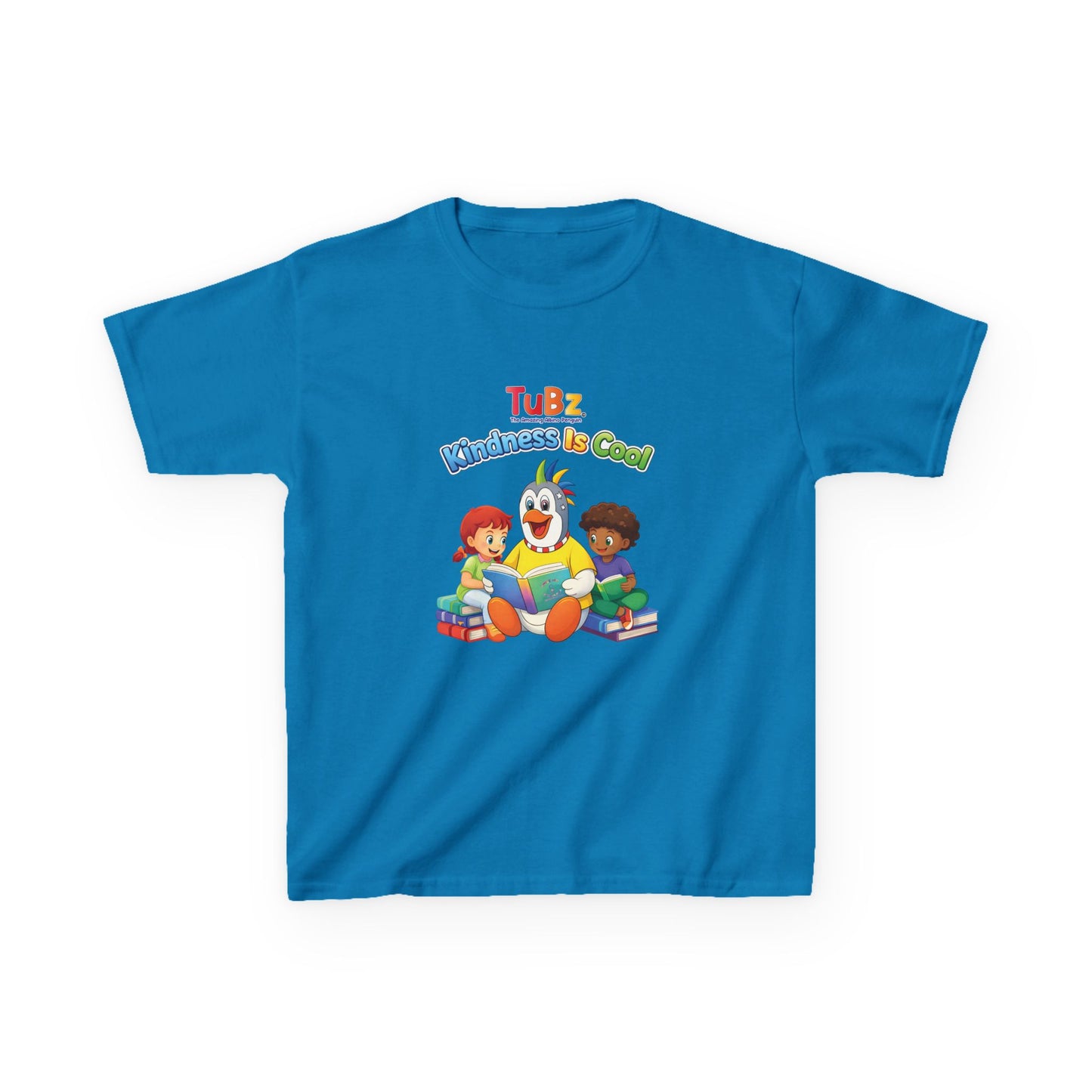TuBz™ "Kindness Is Cool" Kids T-Shirt - Positive Message Graphic Tee | Smile Universe TuBz4Kidz