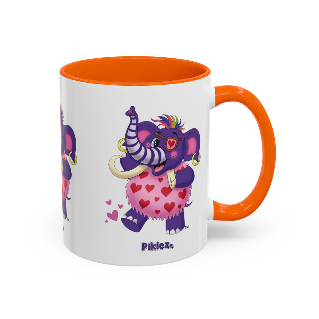 Piklez™ Accent Coffee Mug (11oz & 15oz) – "Full of Love!" Graphic | Smile Universe Collection