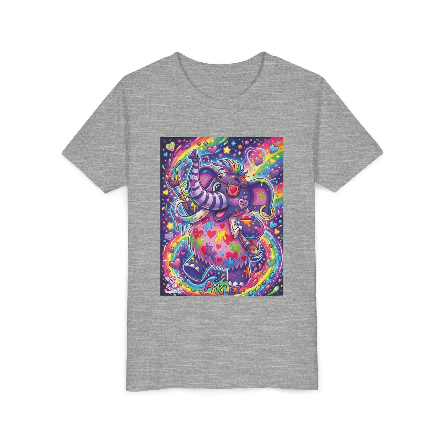 Piklez™ Youth Short Sleeve Tee – "Magic Paint!" Graphic Shirt | Smile Universe Collection