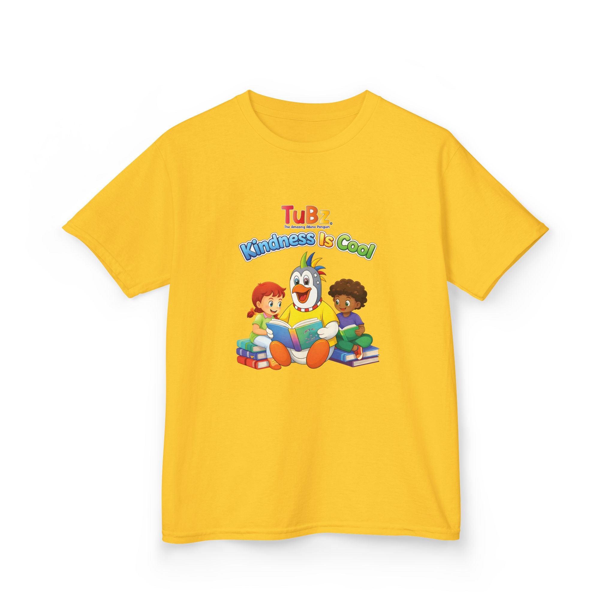 TuBz™ "Kindness Is Cool" Kids T-Shirt - Positive Message Graphic Tee | Smile Universe TuBz4Kidz