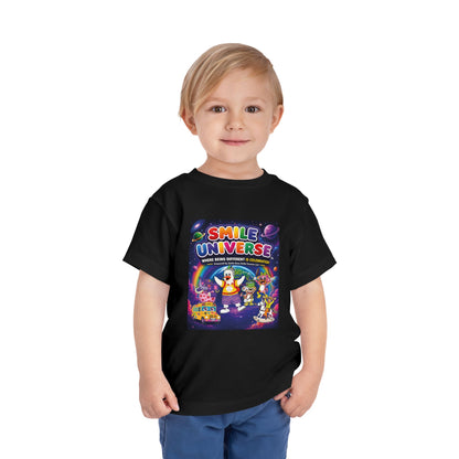 Smile Universe™ Toddler Short Sleeve Tee – "Where Being Different is CELEBRATED!" Graphic