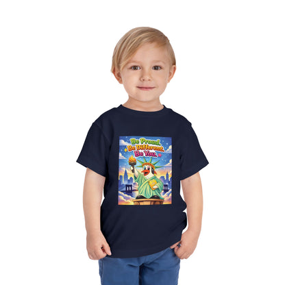 TuBz™ "Be Proud. Be Different. Be You." Toddler T- Shirt - Inspirational Kids Tee