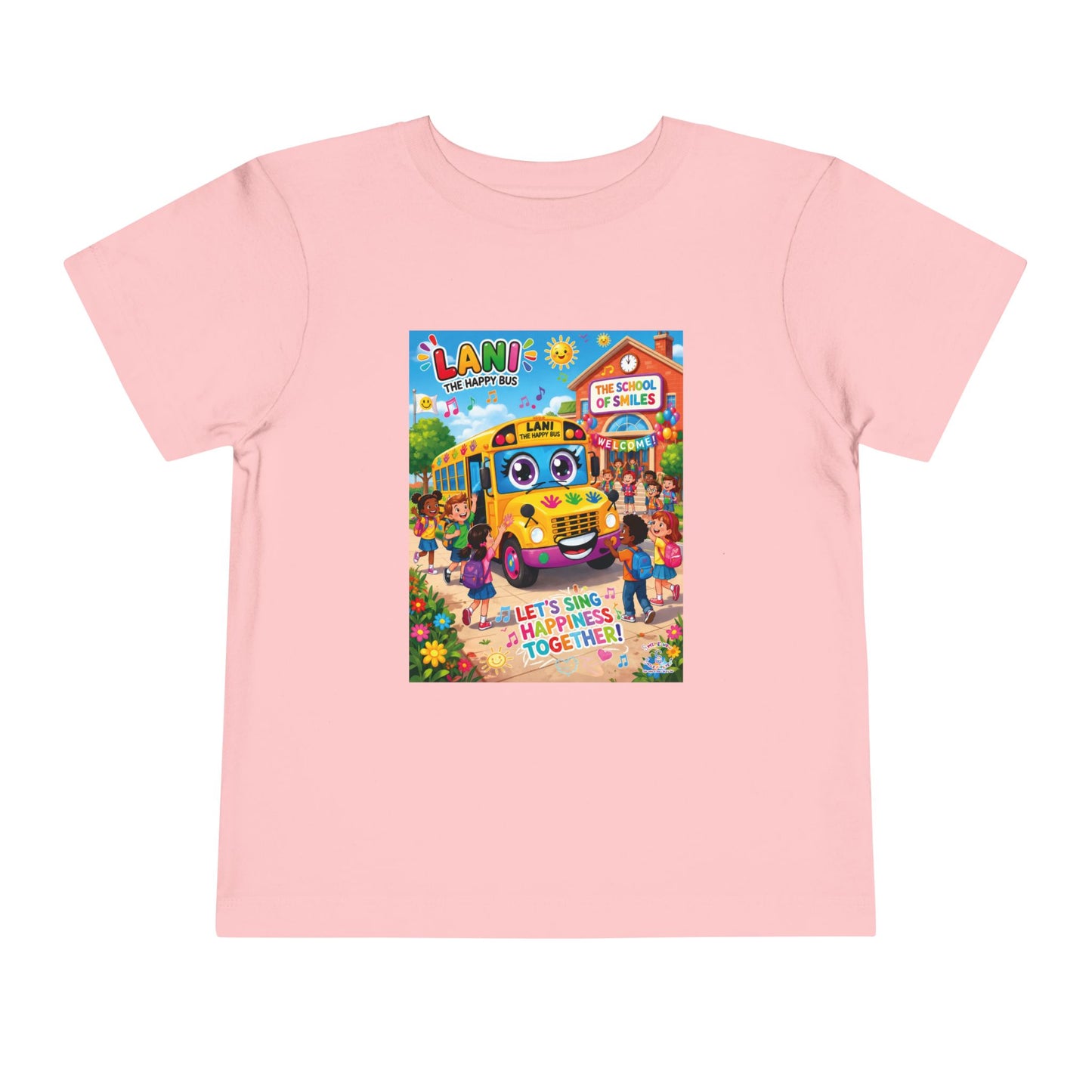 Lani™ Toddler Short Sleeve Tee – "Let's Sing Happiness Together!" Graphic