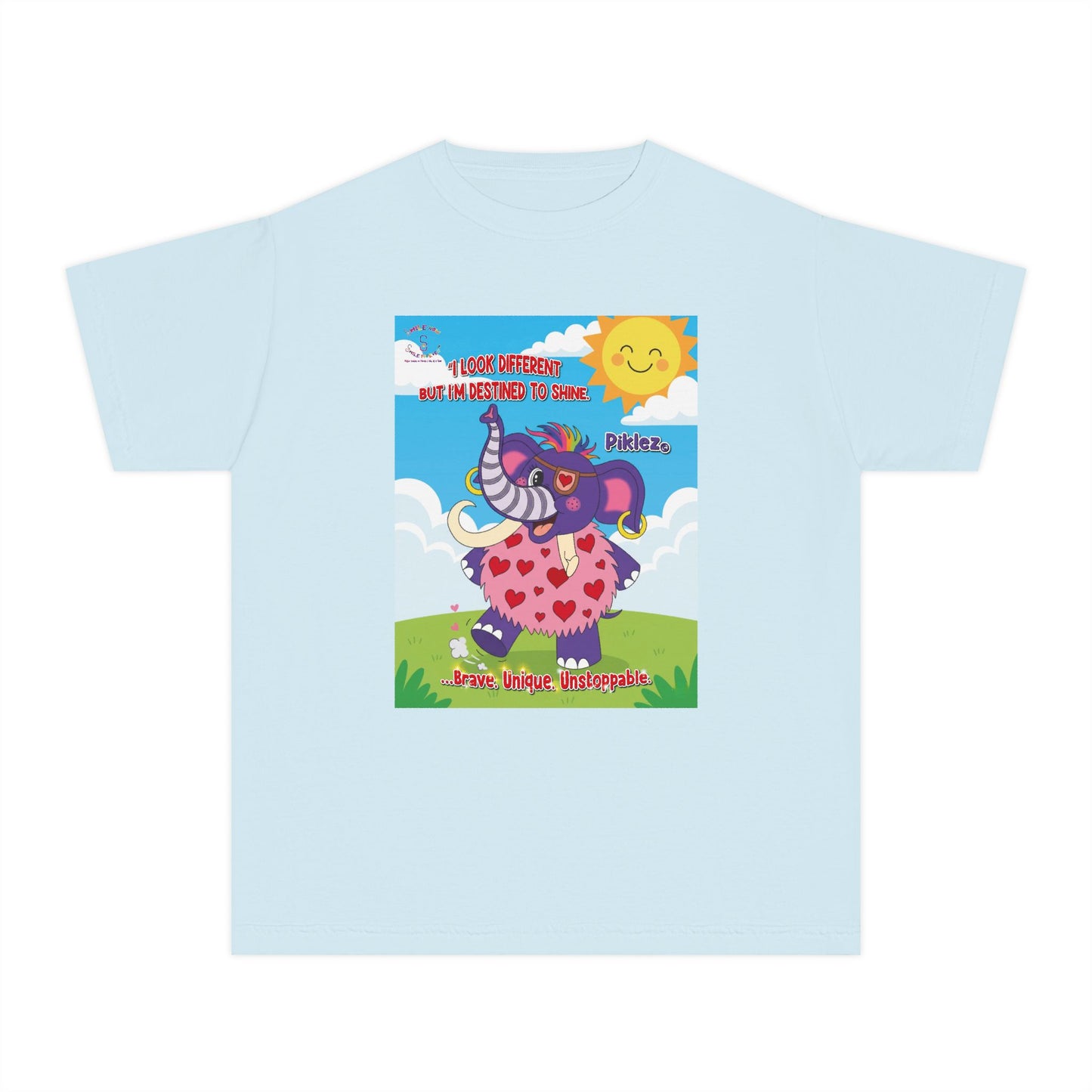 Piklez™ Youth Tee – “Destined to Shine” Graphic T-Shirt | Smile Universe Collection