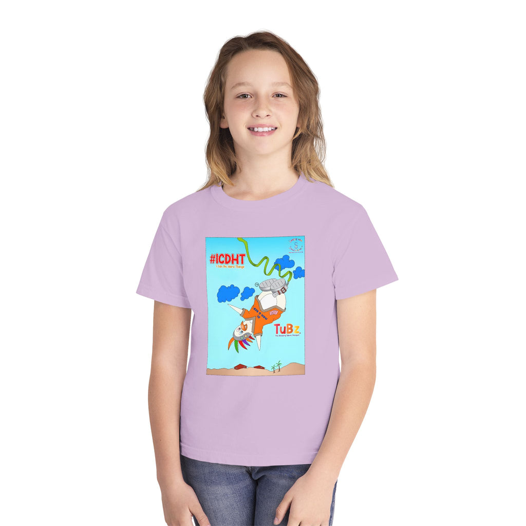 TuBz™ "I Can Do Hard Things" Youth T-Shirt | Youth Midweight Tee- Motivational Kids Graphic Tee
