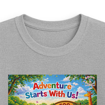 Lani™ Kids Softstyle Tee – "Adventure Starts With Us!" Graphic