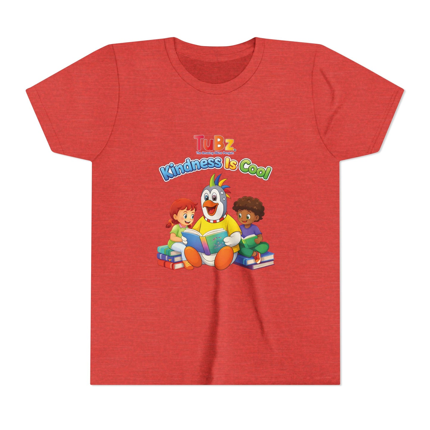 TuBz™ "Kindness Is Cool" Kids T-Shirt - Positive Message Graphic Tee | Smile Universe TuBz4Kidz