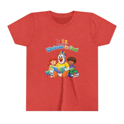 TuBz™ "Kindness Is Cool" Kids T-Shirt - Positive Message Graphic Tee | Smile Universe TuBz4Kidz