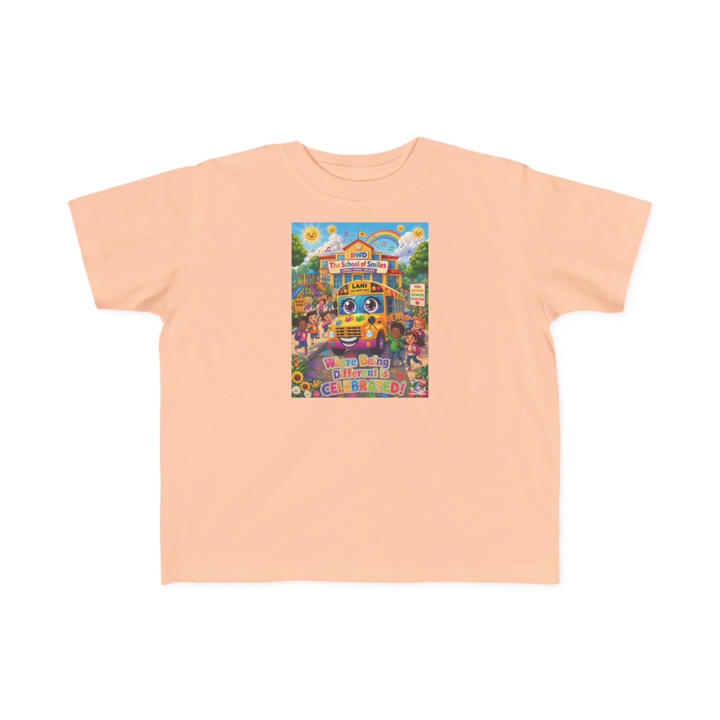 Lani™ Toddler's Fine Jersey Tee – "Where Being Different is CELEBRATED!" Graphic Shirt