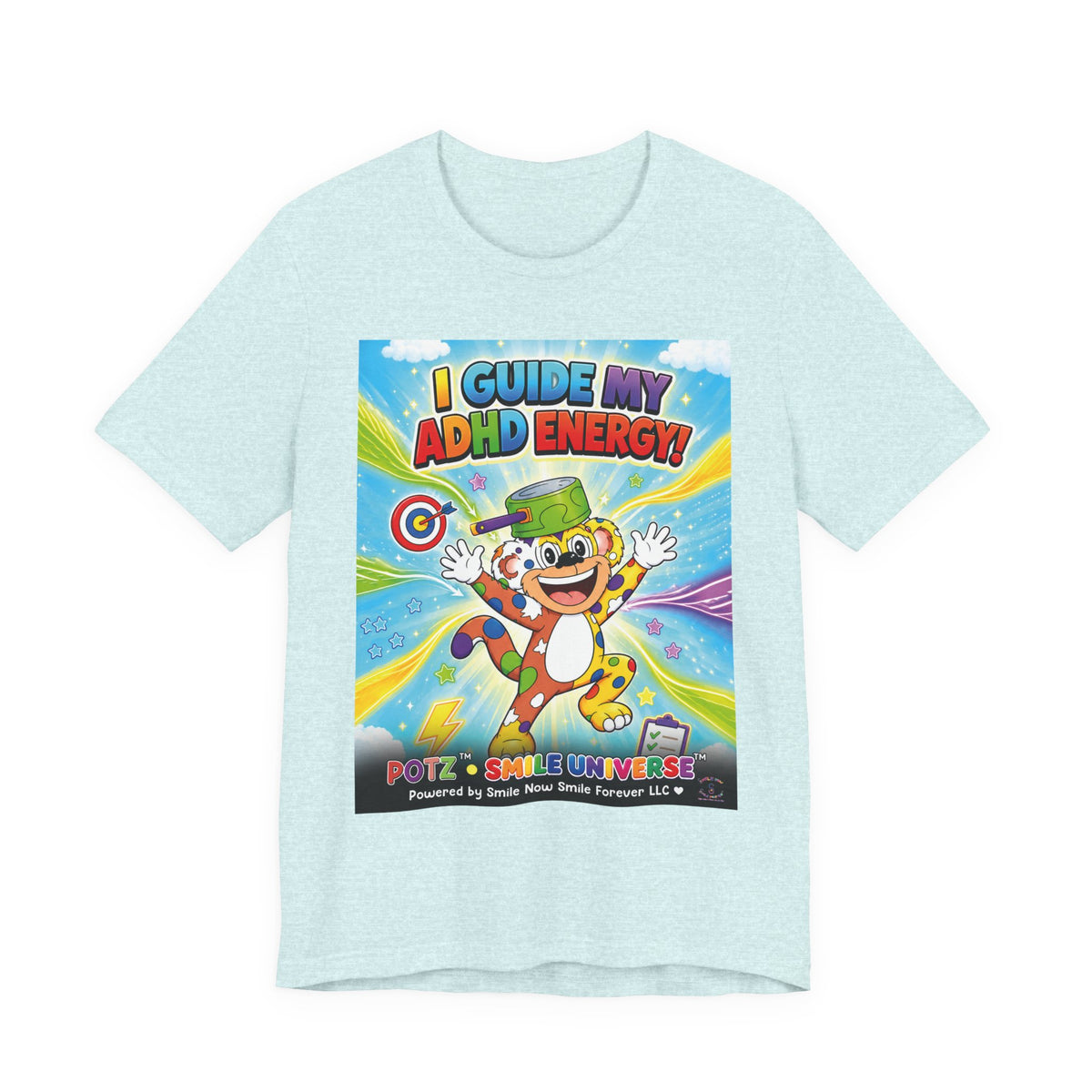 Potz™ Unisex Jersey Short Sleeve Tee – "I Guide My ADHD Energy!" Graphic Tee | Smile Universe Collection
