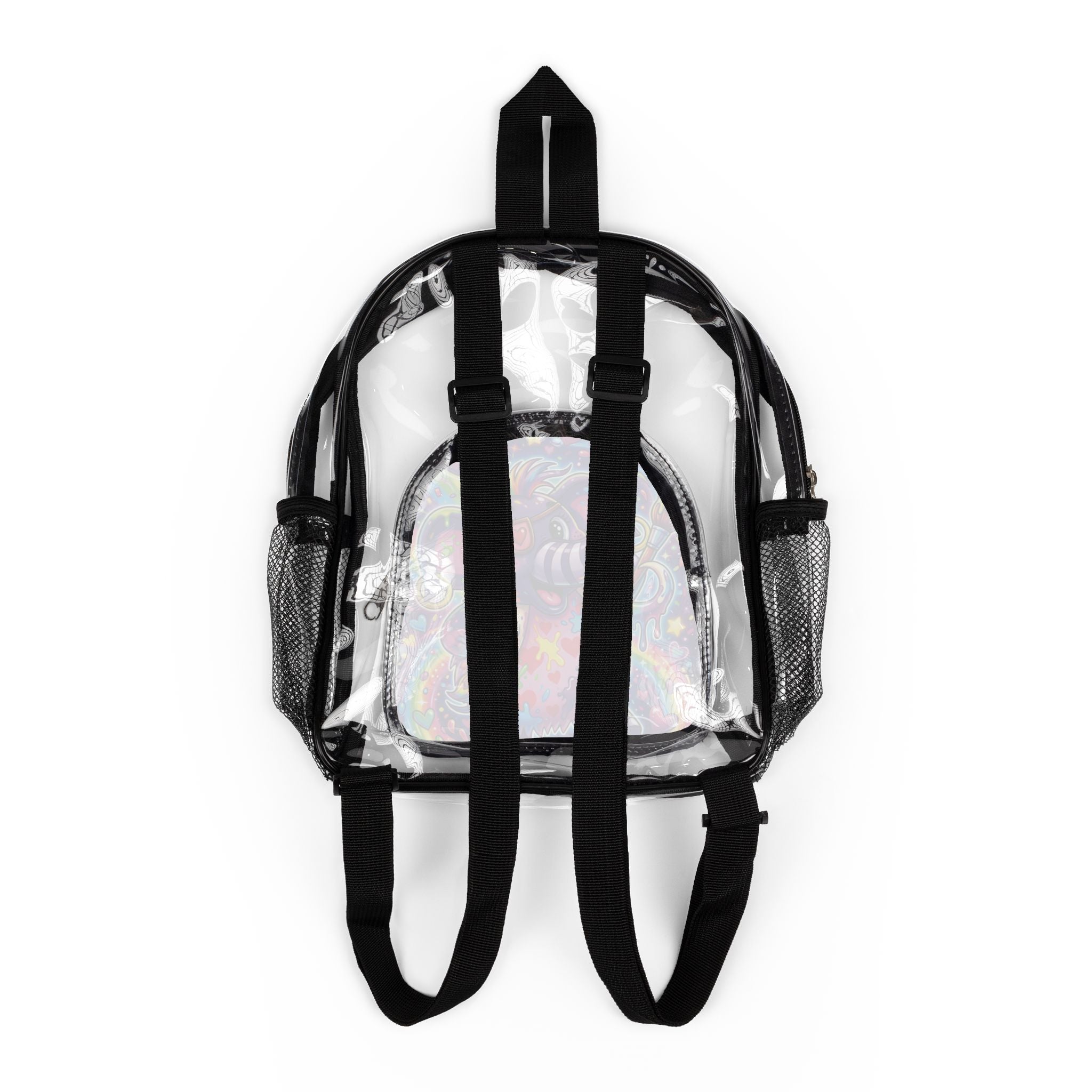 Piklez™ Clear Stadium Backpack – "Magic Paint!" Graphic | Smile Universe Collection