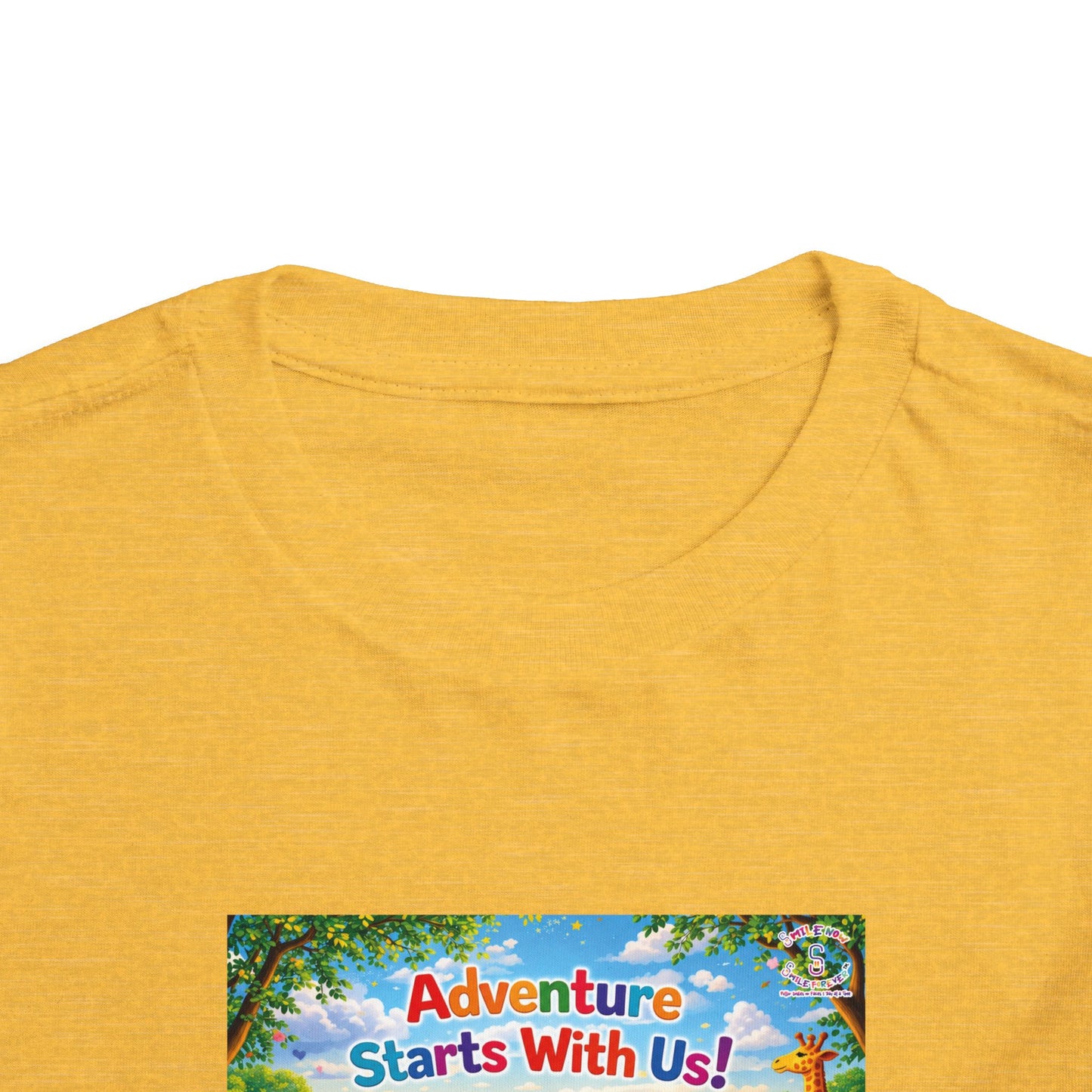 Lani™ Toddler Short Sleeve Tee – "Adventure Starts With Us!" Graphic