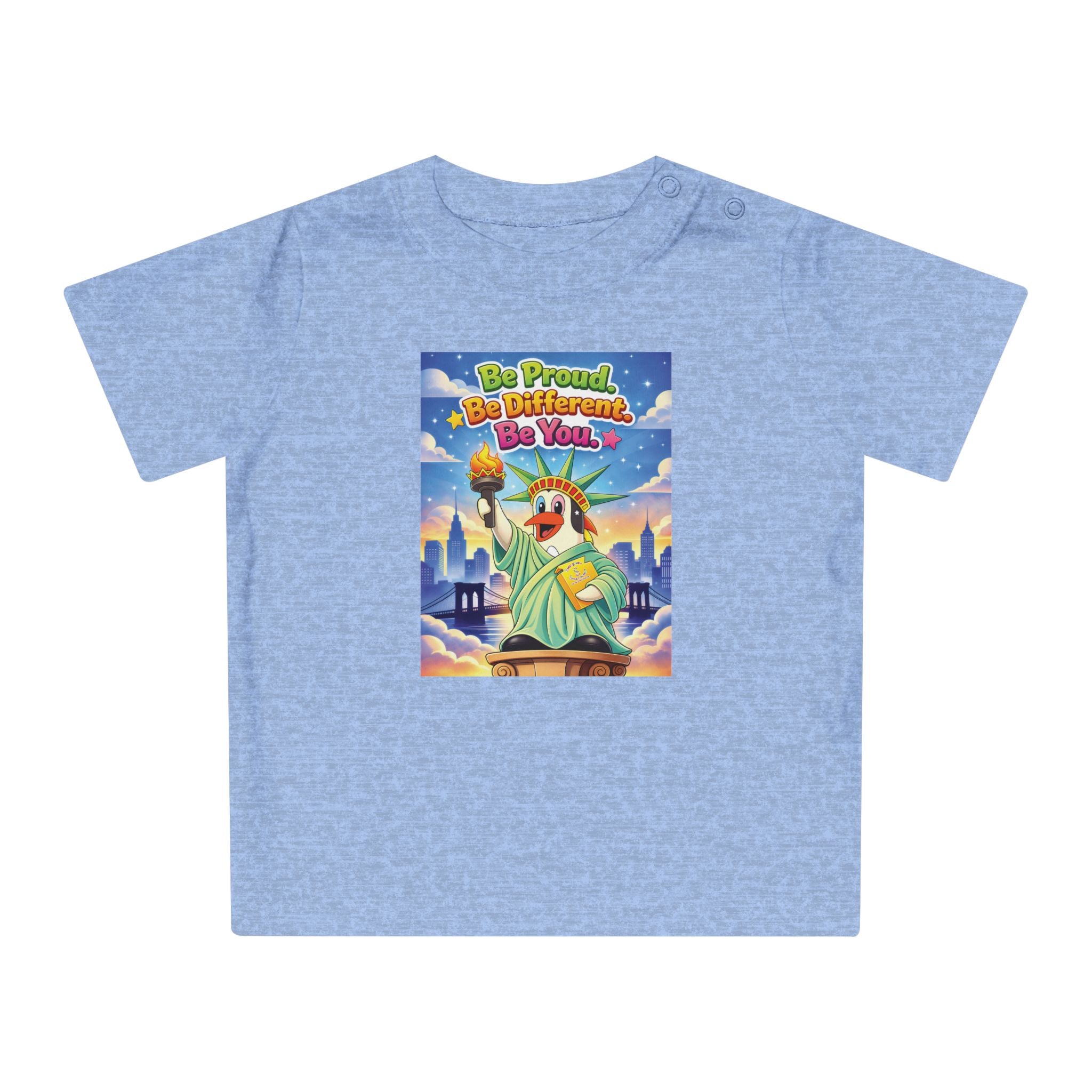 TuBz™ "Be Proud. Be Different. Be You." Baby T- Shirt - Cute Inspirational Infant Tee