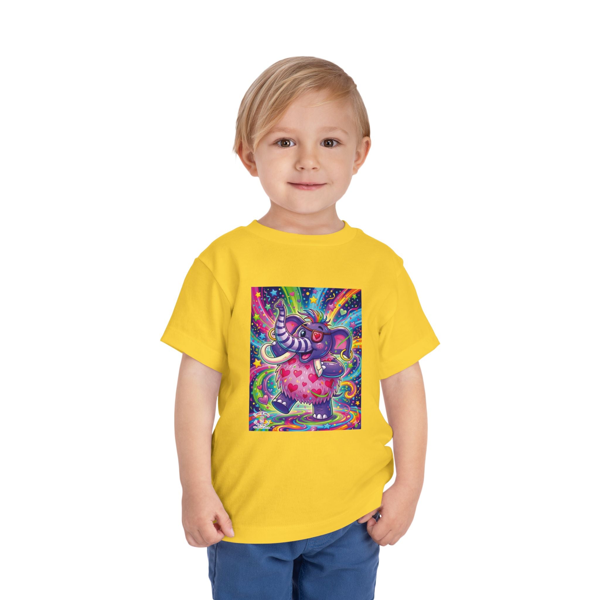 Piklez™ Toddler Short Sleeve Tee – "Born to Celebrate!" Graphic Shirt | Smile Universe Collection