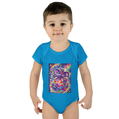 Piklez™ Infant Baby Rib Bodysuit – "Magic Paint!" Graphic | Smile Universe Collection