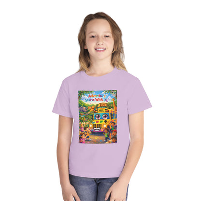 Lani™ Youth Midweight Tee – "Adventure Starts With Us!" Graphic