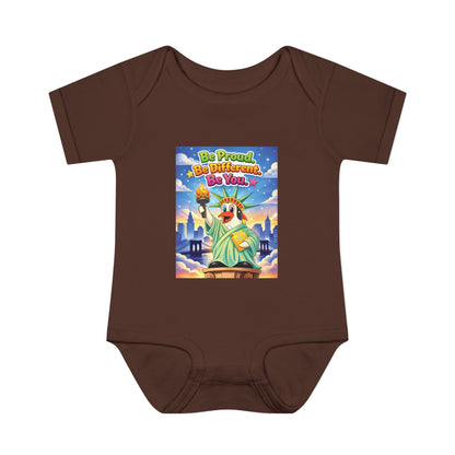 TuBz™ "Be Proud. Be Different. Be You." Infant Bodysuit - Inspirational Baby Onesie