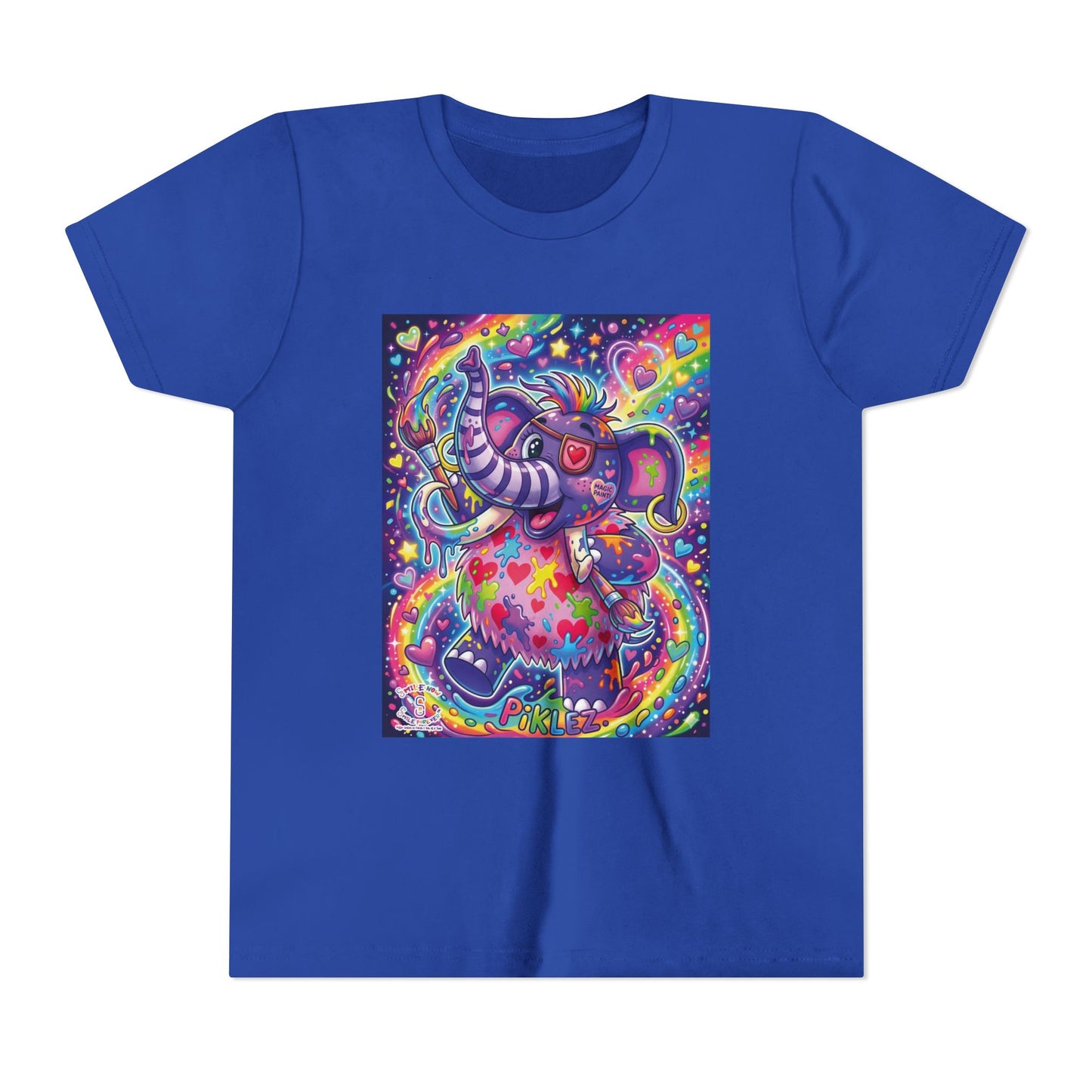 Piklez™ Youth Short Sleeve Tee – "Magic Paint!" Graphic Shirt | Smile Universe Collection