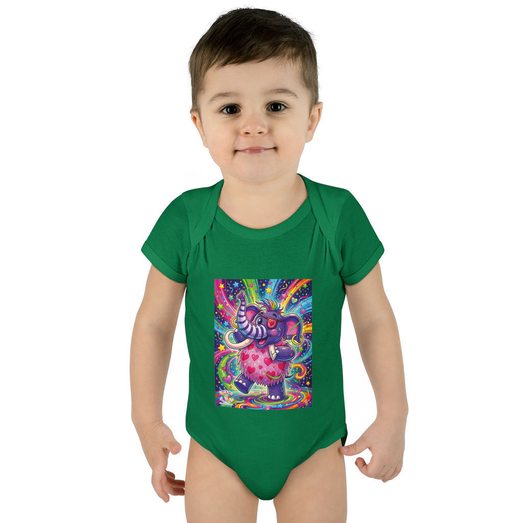 Piklez™ Infant Baby Rib Bodysuit – "Born to Celebrate!" Graphic | Smile Universe Collection